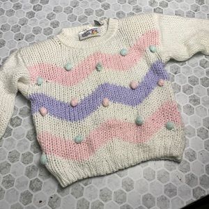 Nuggets for Kids Sz 4 Pastel Knit Sweater